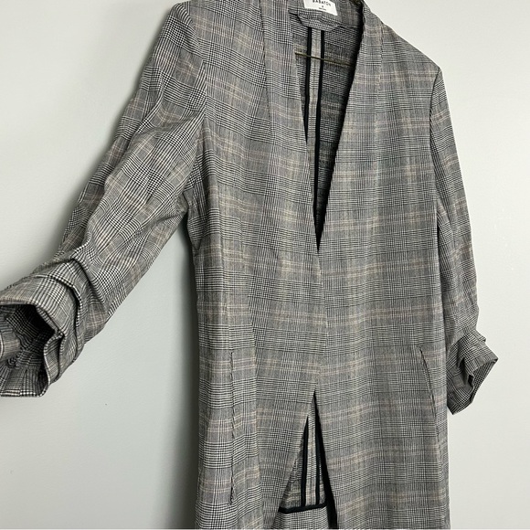 Babaton Power Hip Blazer Size 2 Grey Plaid - Picture 7 of 11